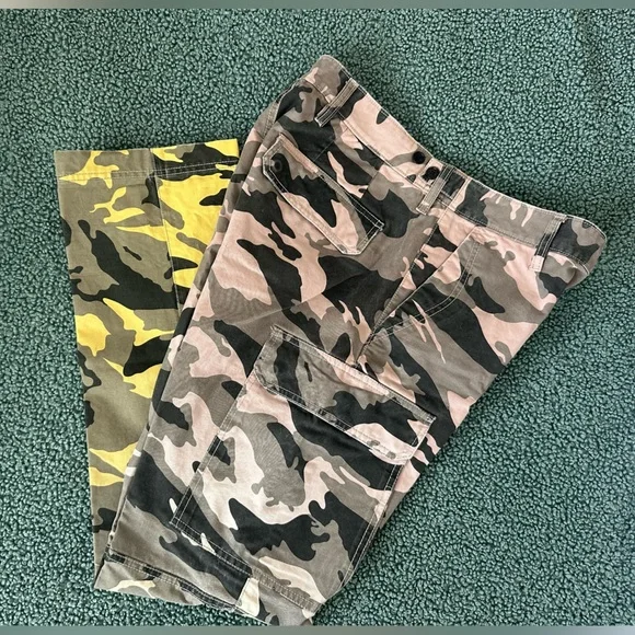 Zadig & Voltaire Pink and yellow Camouflage Pants - Picture 2 of 10